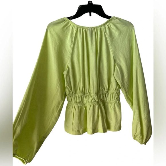 UNIVERSAL Thread Apple Green Front Tie Long Sleeves SMALL Top BNWT - Picture 1 of 8